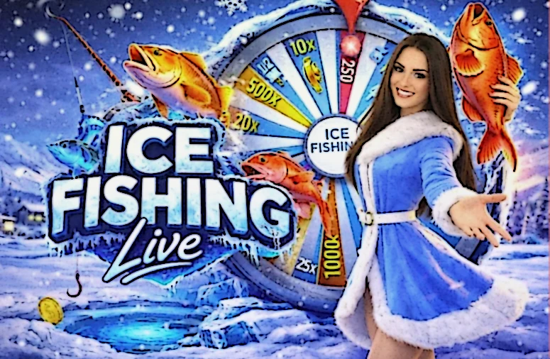 Bonus γύρος Ice Fishing της Evolution Gaming με παγωμένη λίμνη, ψάρια και πολλαπλασιαστές σε ζωντανό στούντιο